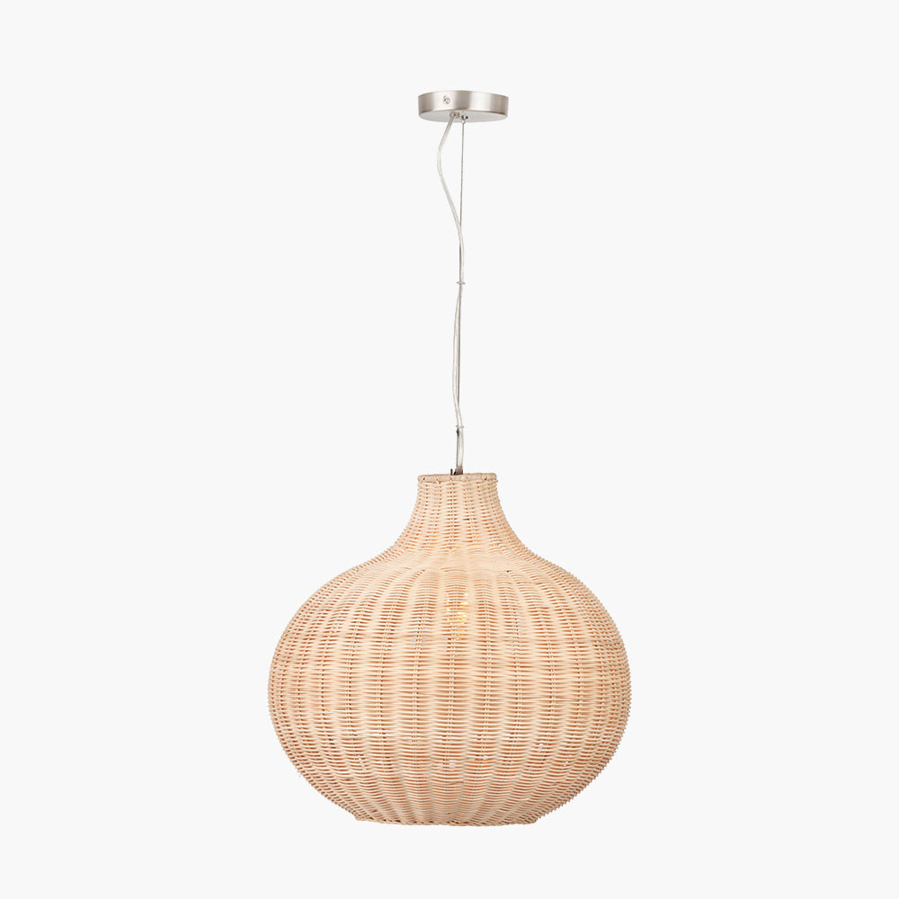 Allona Natural Rattan Pendant Light